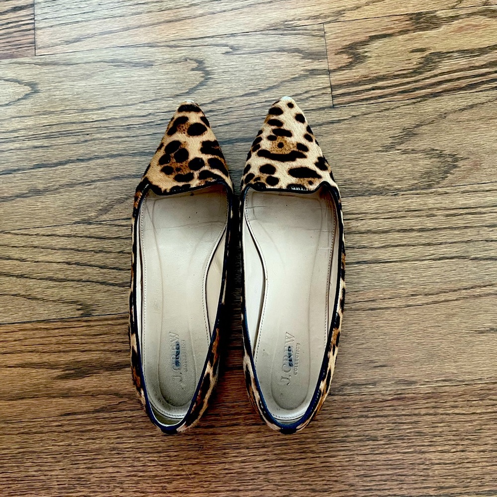 J Crew animal print hair flat